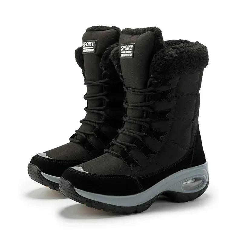 High Quality Warm Snow Boots Lace-up Comfortable Ankle Outdoor Waterproof Boots - JVMCL