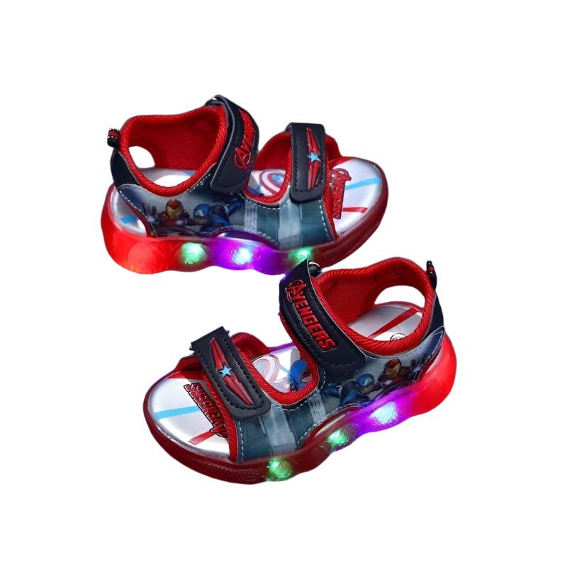 Marvel Spider-Man and Princess Toddler LED Light-Up Sandals Shoes - JVMCL