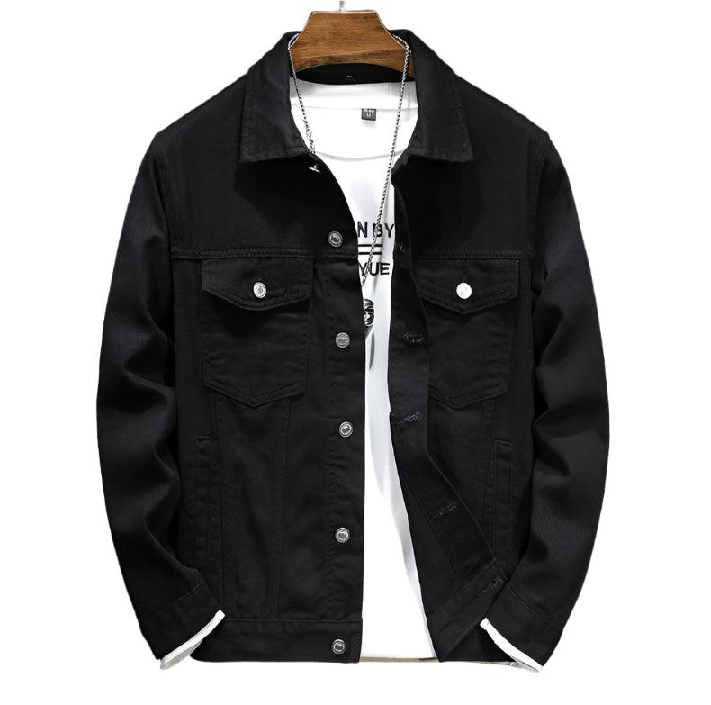 Men's Classic Vintage Denim Jacket – Japanese Streetwear Plus Size Jean Coat - JVMCL