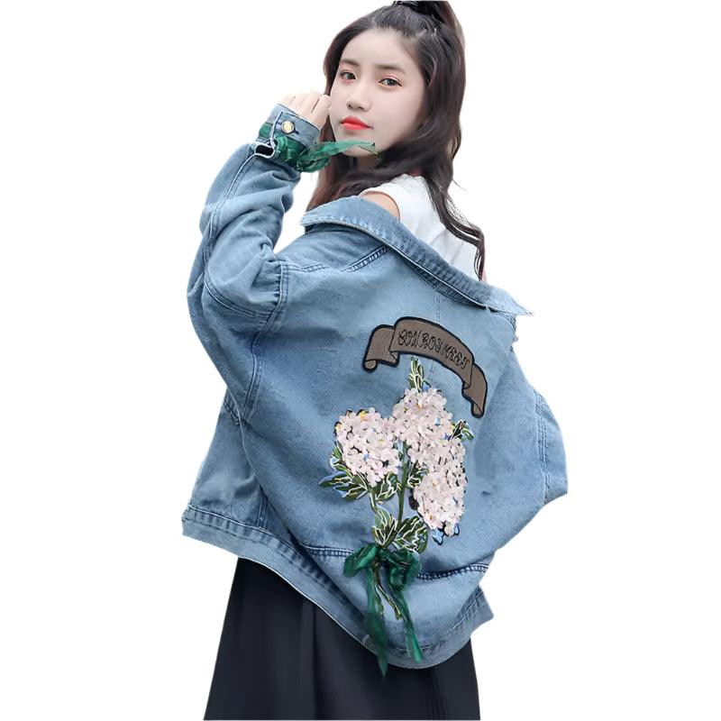 Denim Coat Women's Spring and Autumn Korean Version Loose Student Short Jacket - JVMCL