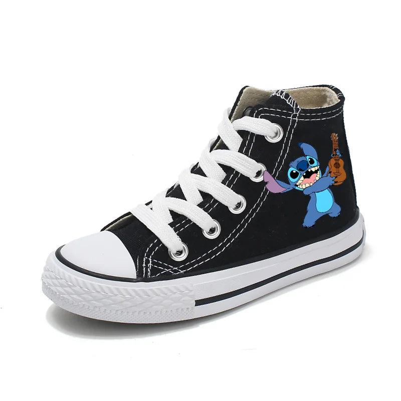 Girl Kids Boys Kids Canvas Sneakers – Unisex Fun Cartoon Print Sport Shoes - JVMCL