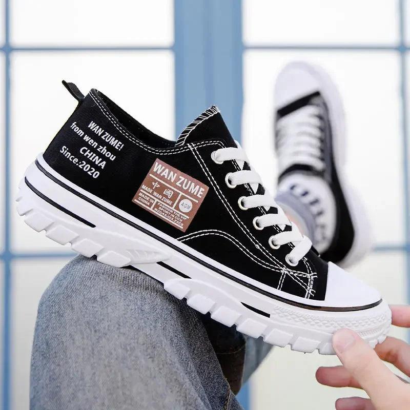 Fashion Breathable & Lightweight High-Top Canvas Casual Comfort Sneaker Shoes - JVMCL