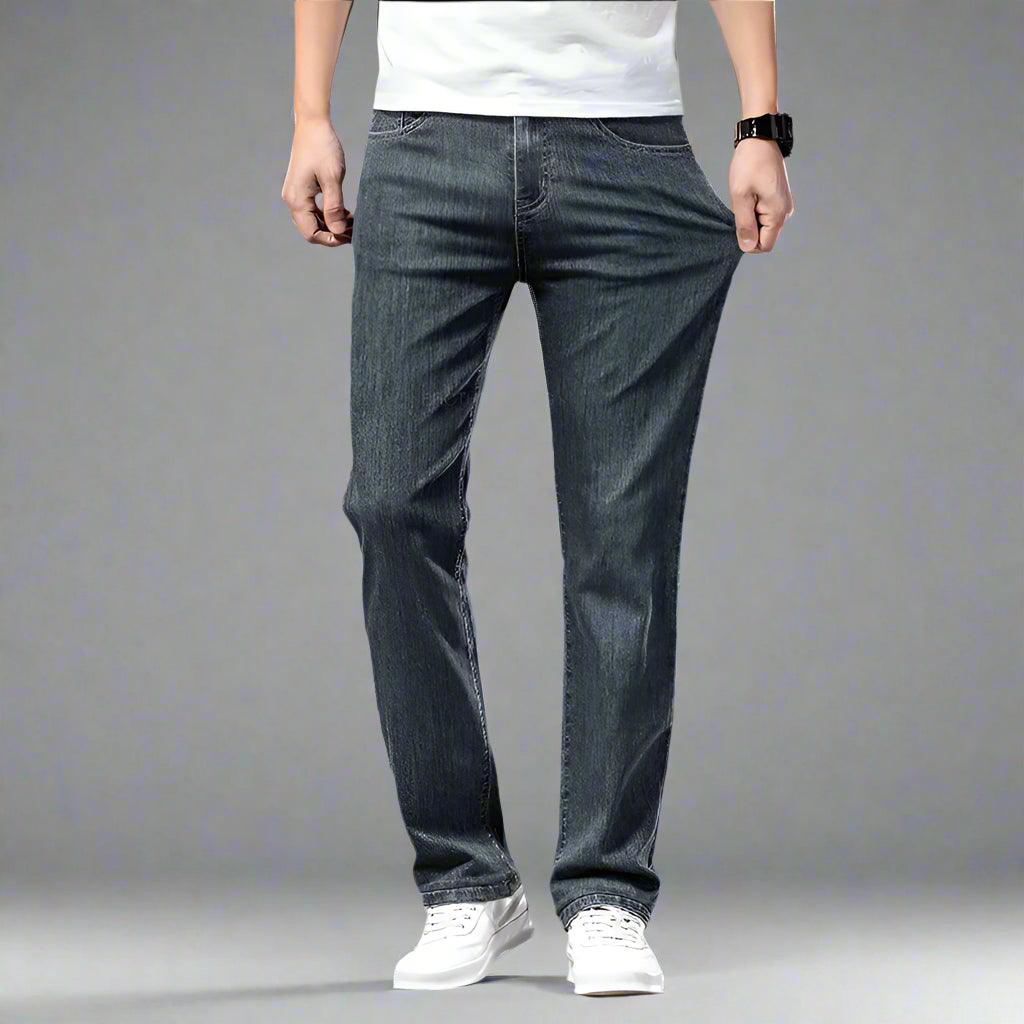 Men's Elastic Comfortable Thin Denim Jeans - JVMCL