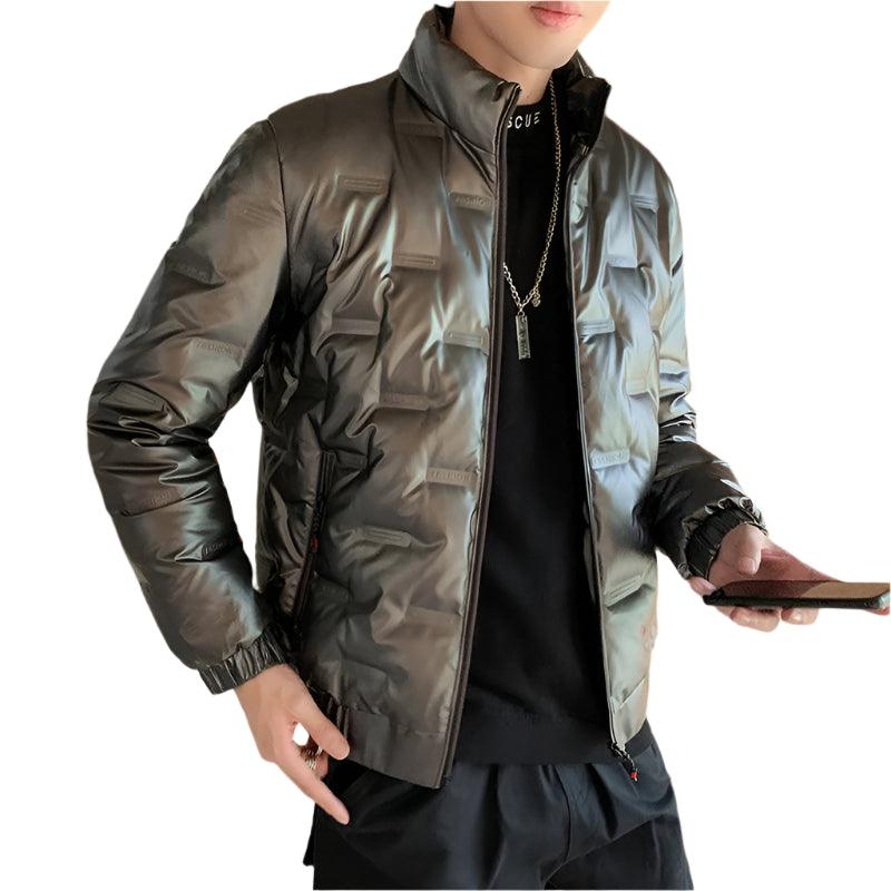 Men’s Glossy Duck Down Puffer Jacket – Warm, Waterproof & Stylish - JVMCL