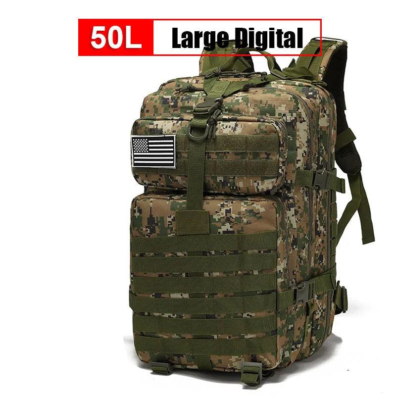 Tactical Waterproof Outdoor Backpack –Multifunctional Hiking, Camping, Travel Bag - JVMCL