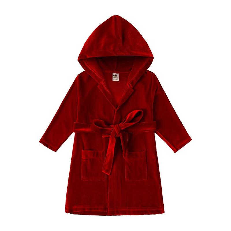 Velvet Night Gown Pajamas – Baby Girls & Boys Winter Warm Sleepwear - JVMCL