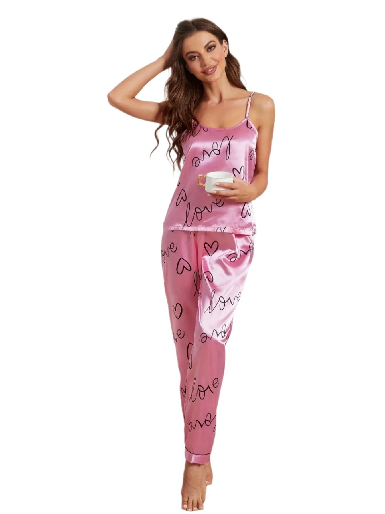 Luxury Women's Satin Pajama Set – Sexy & Elegant Sleepwear for Ultimate Comfort - JVMCL