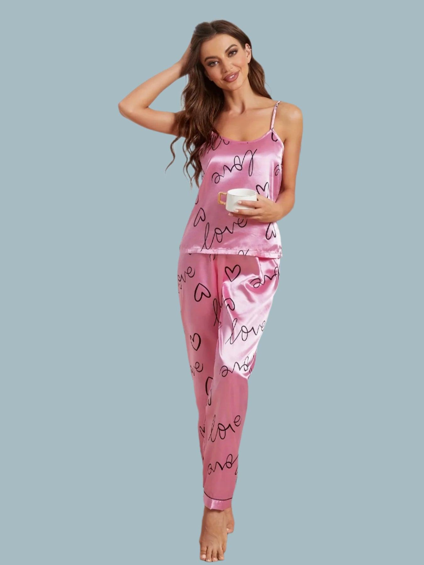 Luxury Women's Satin Pajama Set – Sexy & Elegant Sleepwear for Ultimate Comfort - JVMCL