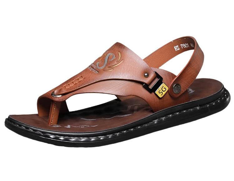 Comfort and Style Men’s Luxury Soft-Soled Anti-Slip Outdoor Beach Shoe Sandals - JVMCL