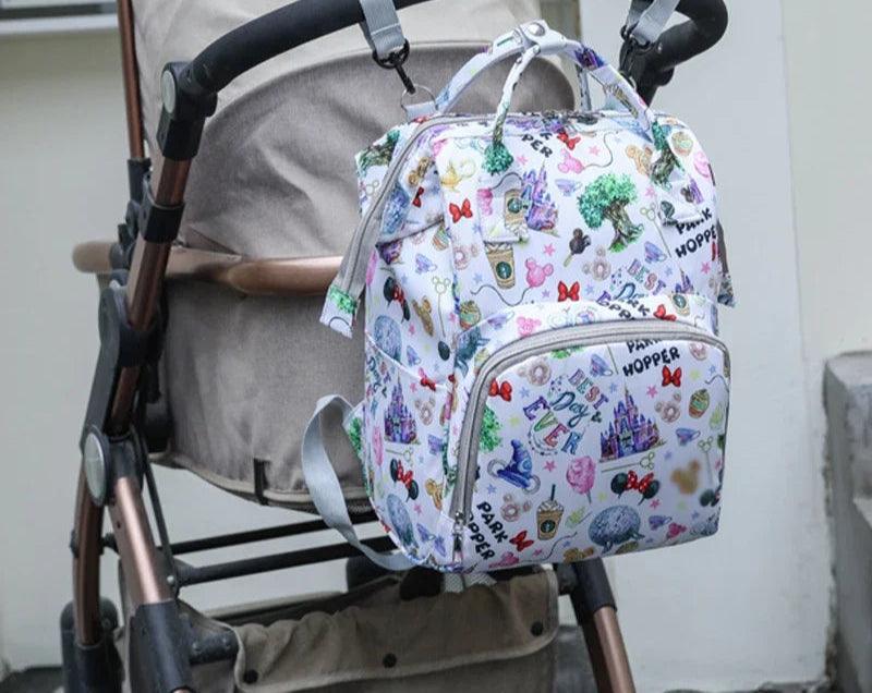 Expandable Personalized Mother and Baby Bag - Multifunctional Backpack by Disney - JVMCL