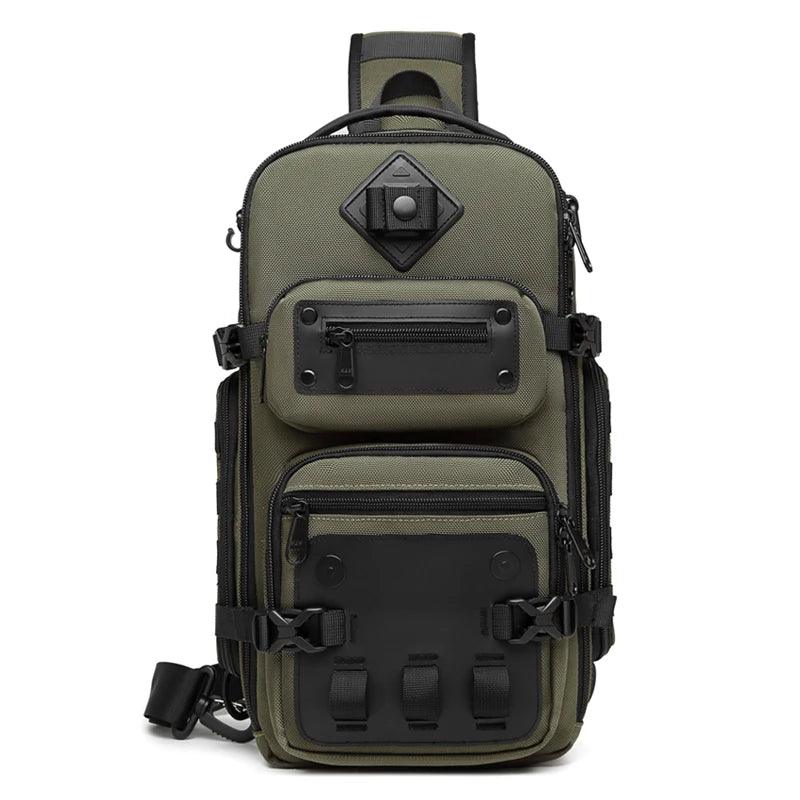 Large Capacity Men Chest Bag Waterproof Sling Shoulder Bags for Outdoor Sports - JVMCL