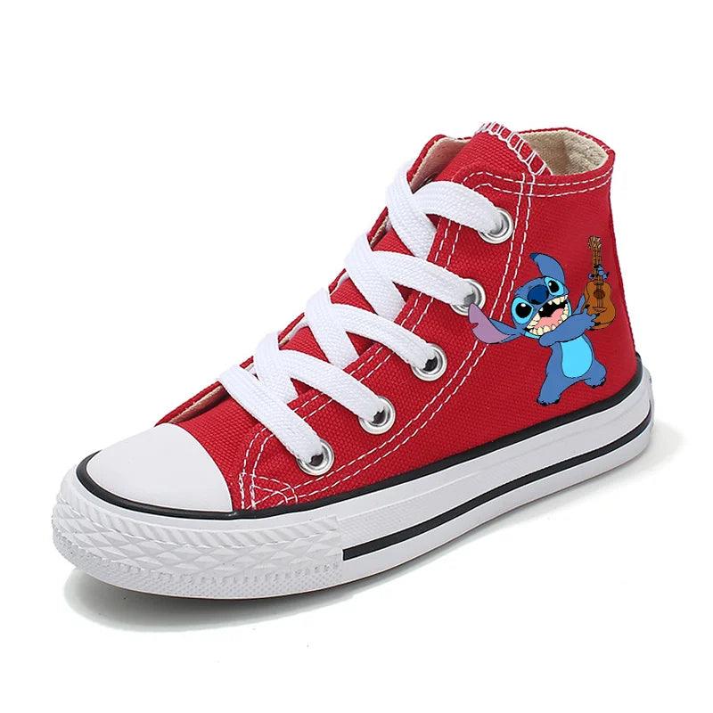 Girl Kids Boys Kids Canvas Sneakers – Unisex Fun Cartoon Print Sport Shoes - JVMCL