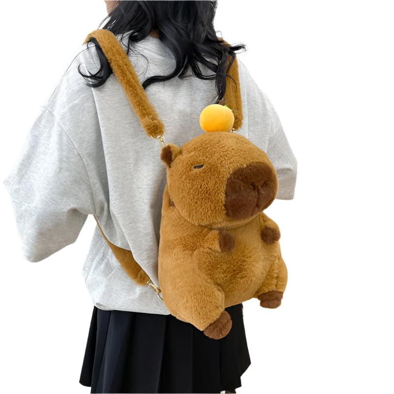 Plush Backpack – Versatile Large-Capacity Cartoon Tote Bag for Women and Kids - JVMCL