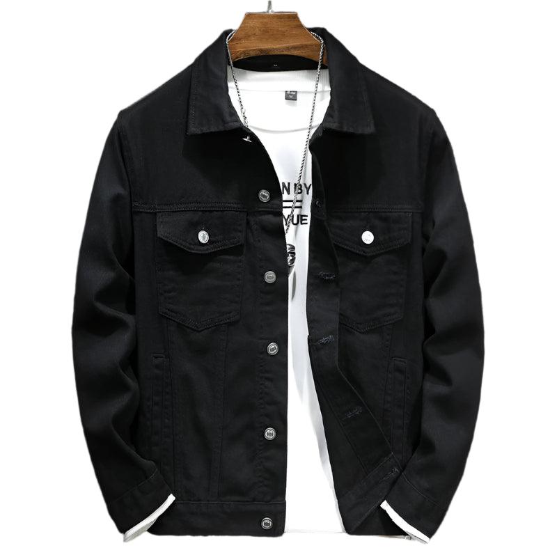 Men's Classic Vintage Denim Jacket – Japanese Streetwear Plus Size Jean Coat - JVMCL