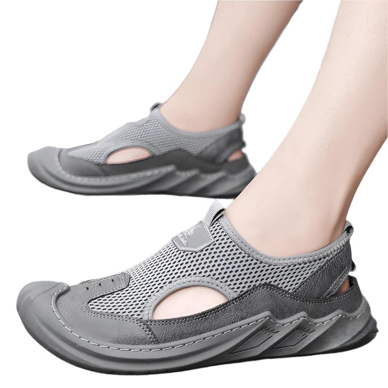 Men's Sandals Hollow Men's Sports Shoes Outdoor Non-slip Man Beach Shoes - JVMCL