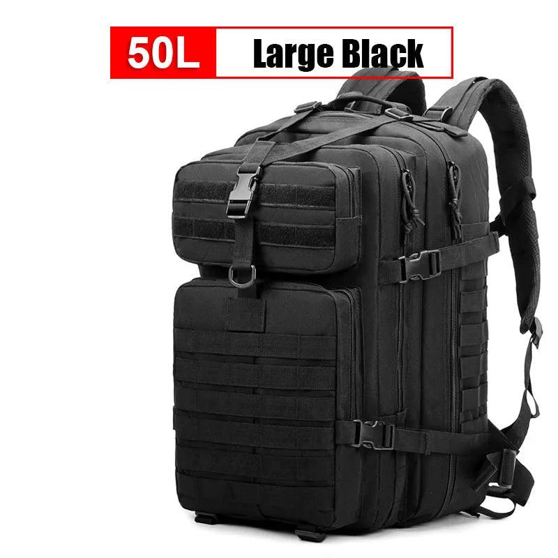 Tactical Waterproof Outdoor Backpack –Multifunctional Hiking, Camping, Travel Bag - JVMCL