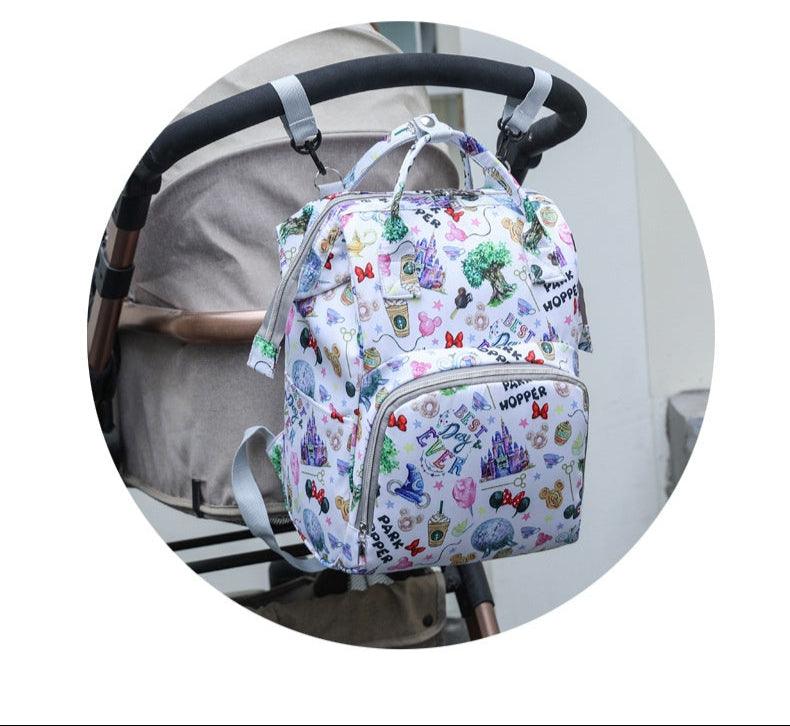 Expandable Personalized Mother and Baby Bag - Multifunctional Backpack by Disney - JVMCL