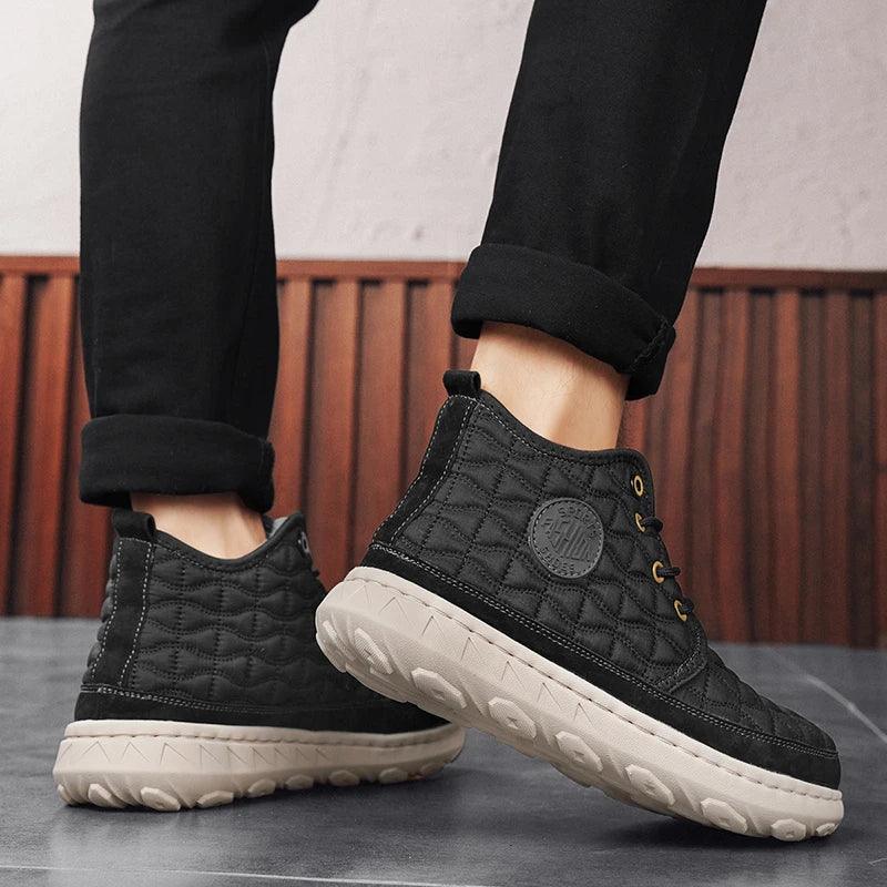 Comfortable Stylish Winter Warm Men’s Boots – Waterproof Non-Slip Plush Sneakers - JVMCL