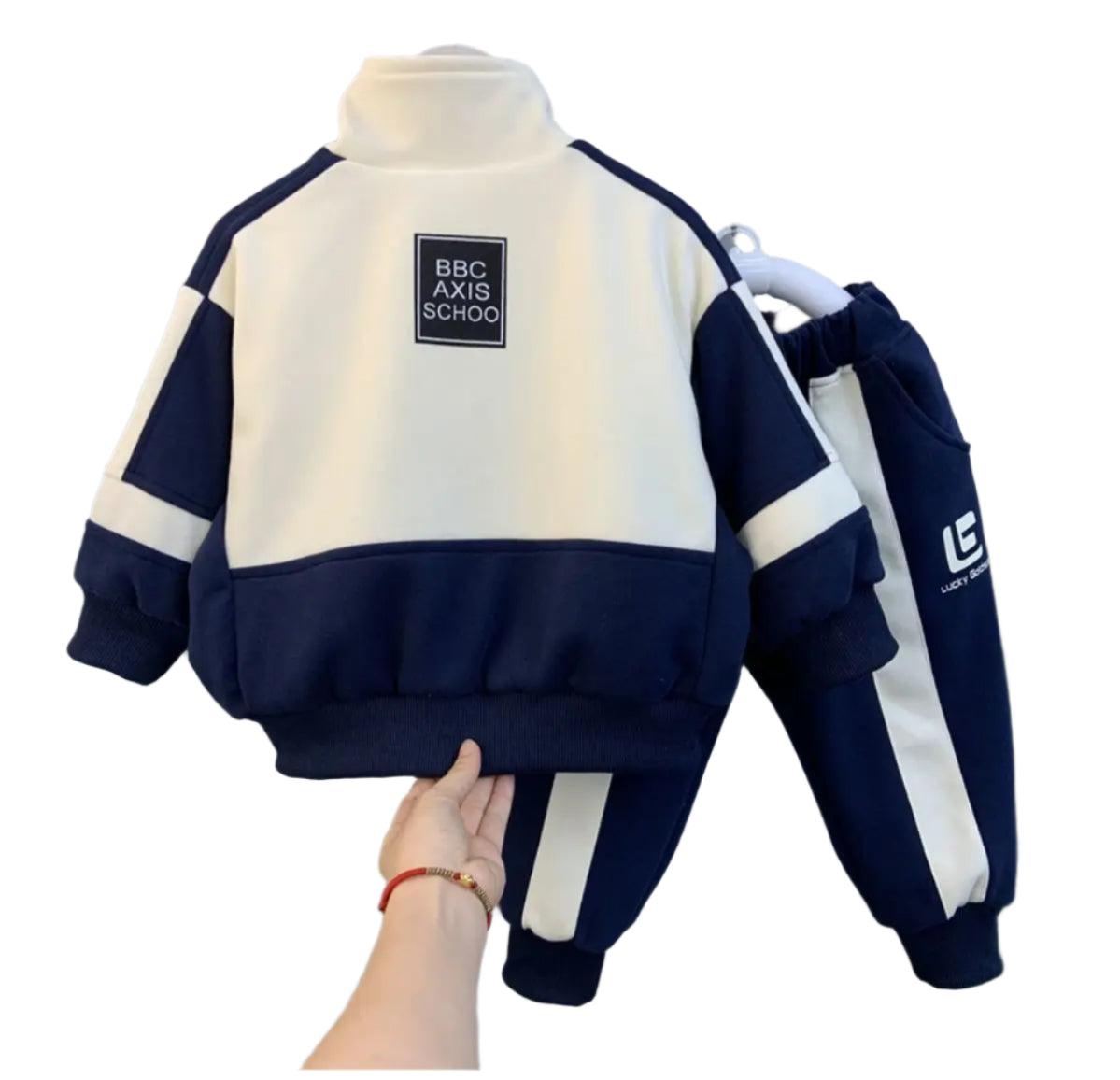 Comfortable Fit Boys' Trendy Casual 2-Piece Clothing Set: Kids Jacket and Pants - JVMCL