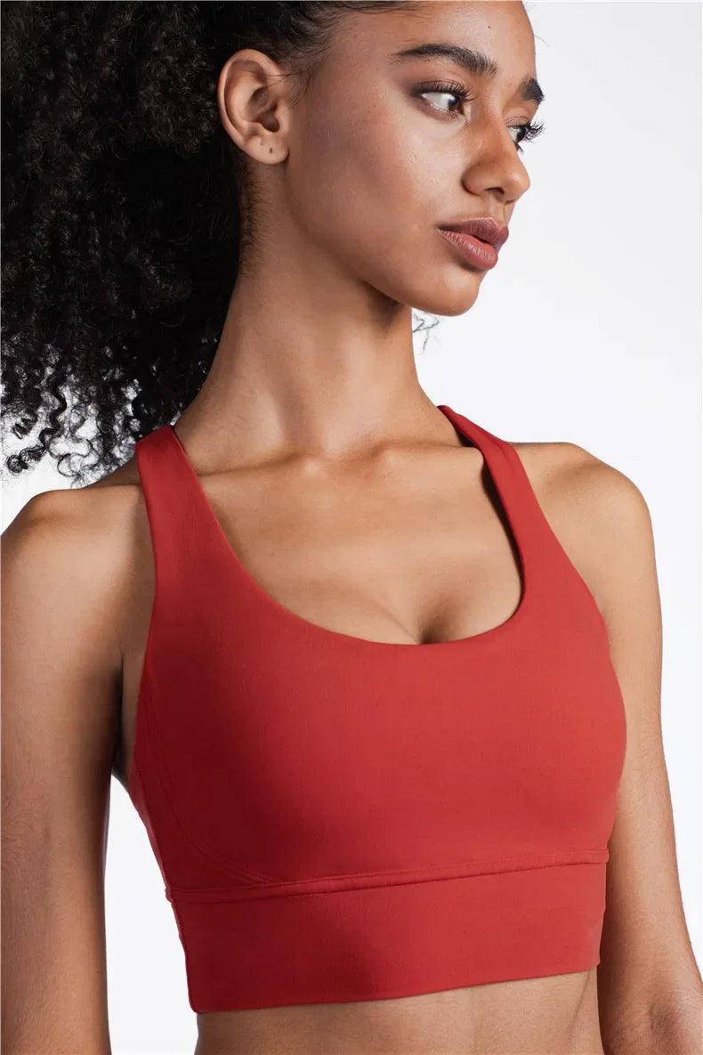 Summer Cross-Back Sports Bra – Breathable & Stylish Yoga Tank Top - JVMCL