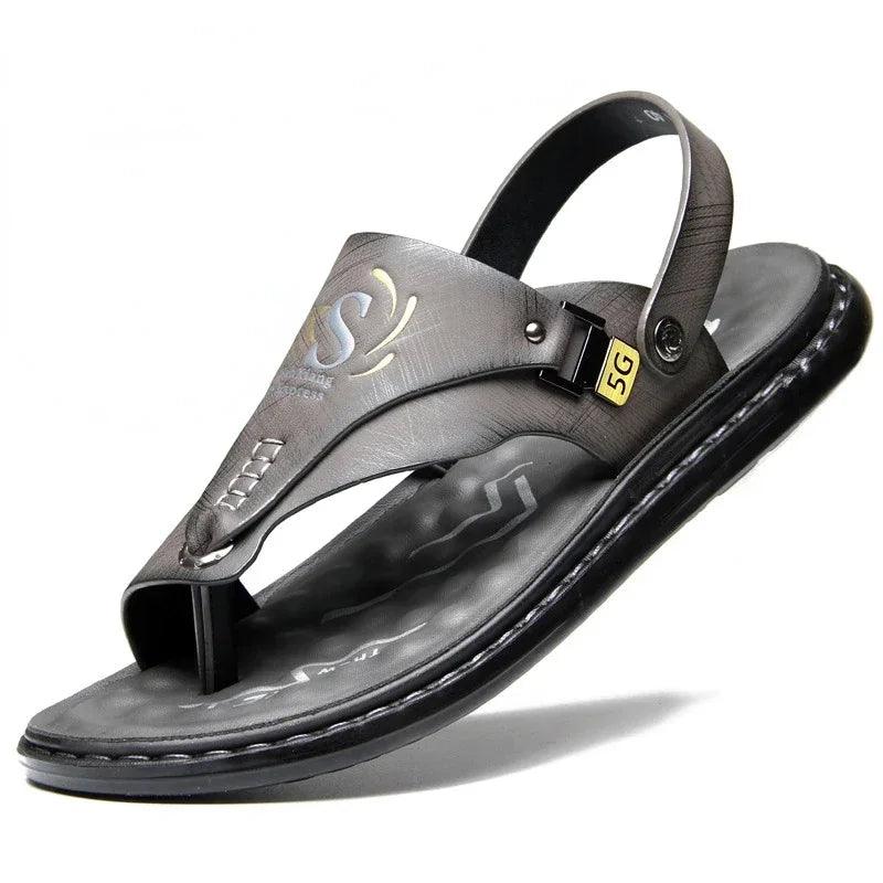 Comfort and Style Men’s Luxury Soft-Soled Anti-Slip Outdoor Beach Shoe Sandals - JVMCL