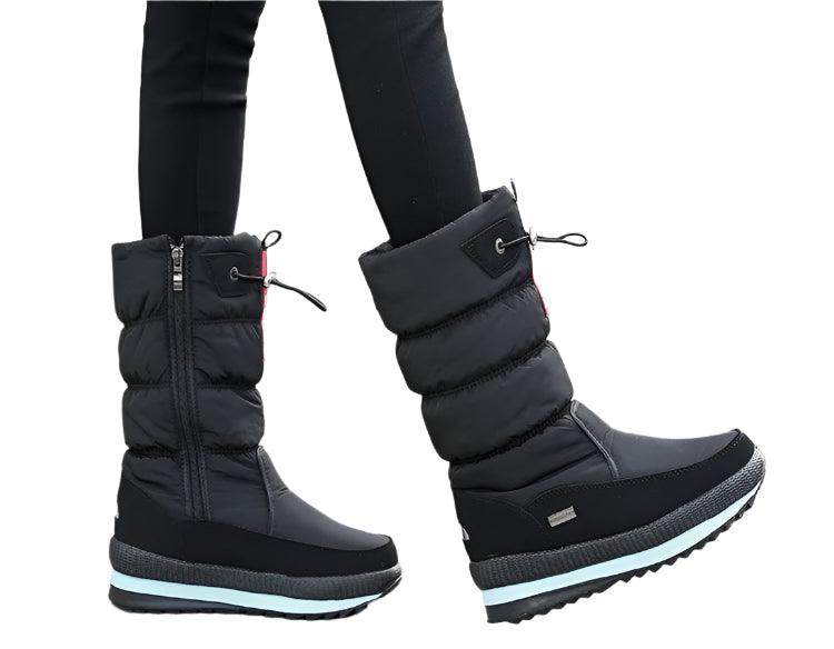 Fashion Platform Winter Thick Plush Waterproof Non-slip Boots Women Winter Shoes - JVMCL