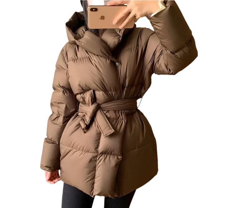 Stay Warm and Stylish Women's Winter Long Jacket - Cotton Padded Casual Parka - JVMCL