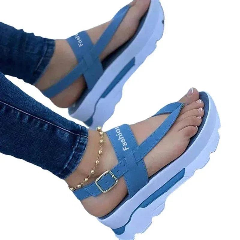 Women's Summer Wedge Sandals – Stylish & Comfortable Platform Heels for Casual Elegance - JVMCL