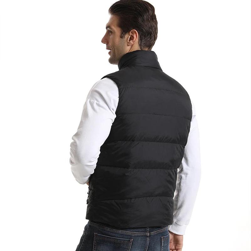 Down Heated Vest with 15 Heating Areas for Men and Women - JVMCL