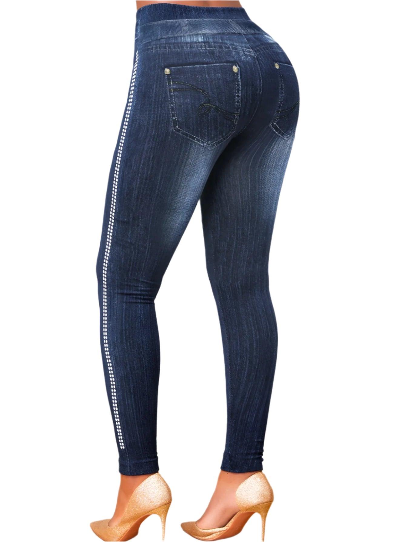 High-Waisted Slim Leggings – Elegant & Office-Ready Comfort - JVMCL