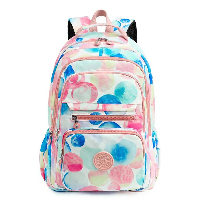 Extra-Large Women’s Floral Travel Rucksack for School, Hiking & Outdoor Backpack - JVMCL