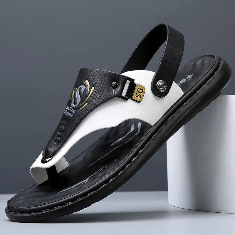 Comfort and Style Men’s Luxury Soft-Soled Anti-Slip Outdoor Beach Shoe Sandals - JVMCL