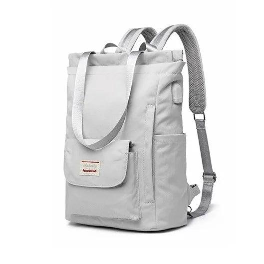 Waterproof Stylish Laptop Backpack for Women - Korean Fashion Oxford Canvas with USB Port - JVMCL