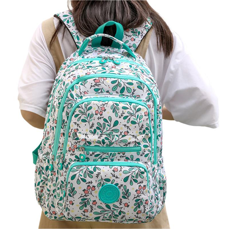 Extra-Large Women’s Floral Travel Rucksack for School, Hiking & Outdoor Backpack - JVMCL