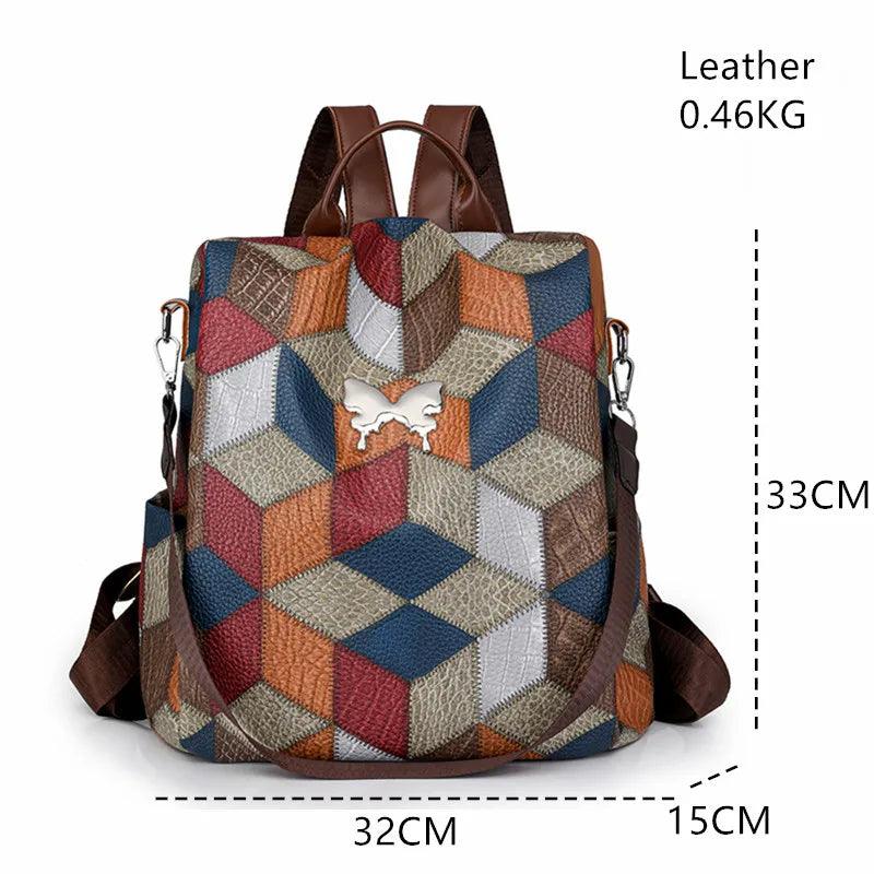 Luxury High-Capacity Anti-Theft Backpack – Stylish & Secure for Modern Women - JVMCL