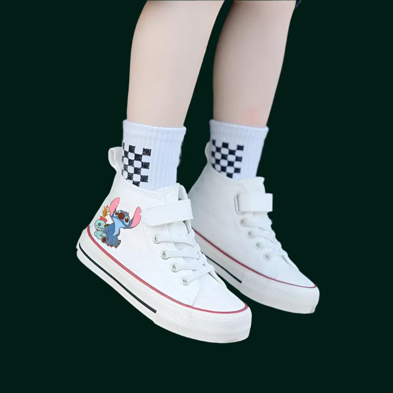 High-Top Canvas Shoes for Kids - Comfortable Sport Shoes - JVMCL