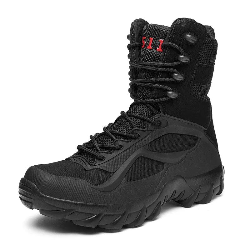 Men Tactical Autumn Lightweight Outdoor Non-Slip Waterproof Zapatillas Boot Shoes - JVMCL