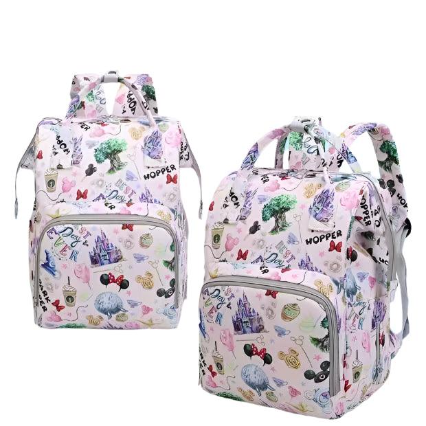 Expandable Personalized Mother and Baby Bag - Multifunctional Backpack by Disney - JVMCL