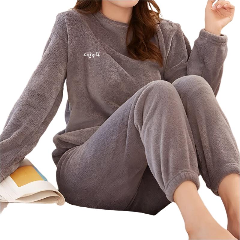 Women's Velvet Pajama Set – Cozy & Stylish Loungewear for Winter - JVMCL