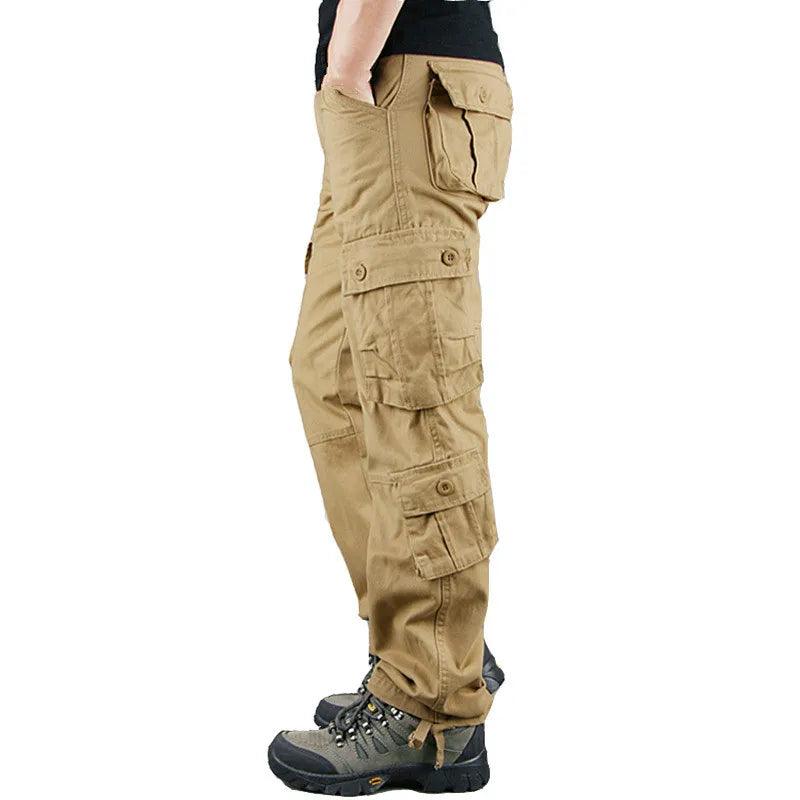 Casual Cotton Multi-Pocket Combat Overalls –Hip Hop Military Army Trousers - JVMCL