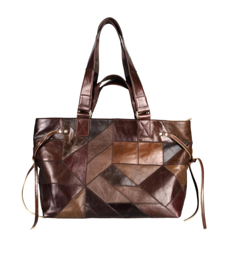 Luxury Genuine Leather Travel Tote – Top Layer Cowhide Shoulder & Crossbody Bag - JVMCL