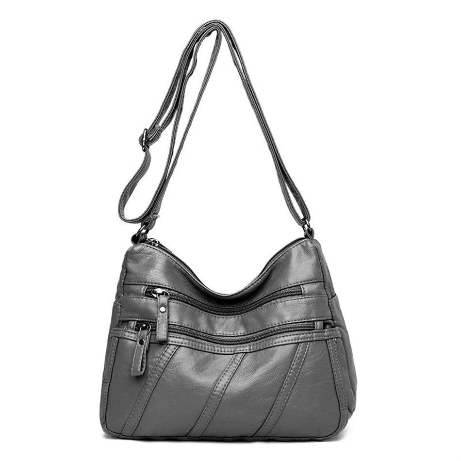 Vintage Leather Women's Bags - Luxury Small Designer Shoulder Crossbody Bag - JVMCL