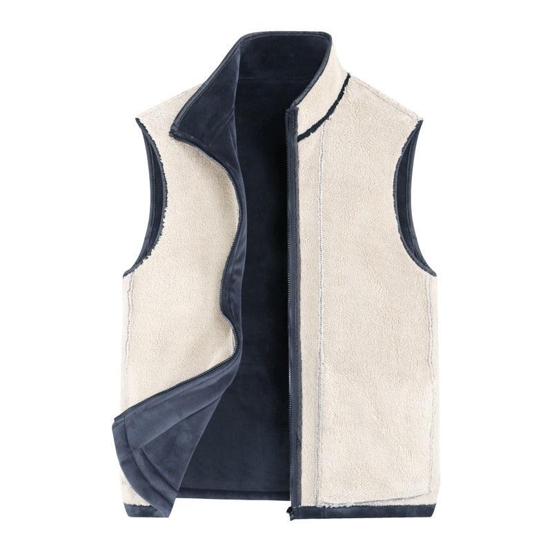 Sleeveless Fleece Warm Thick Waistcoats Outwear Thermal Softshell Vests Jacket - JVMCL