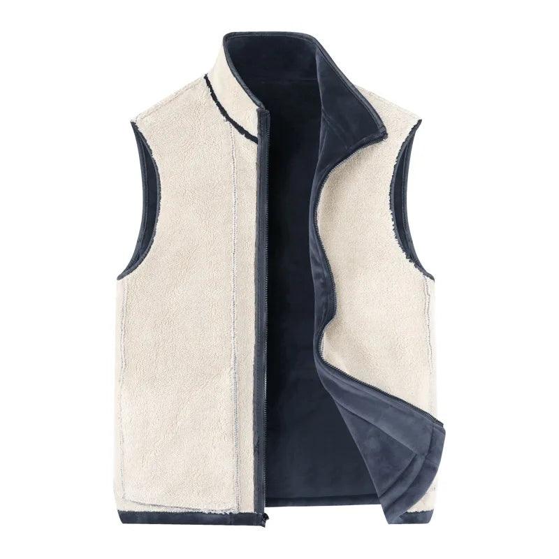 Sleeveless Fleece Warm Thick Waistcoats Outwear Thermal Softshell Vests Jacket - JVMCL