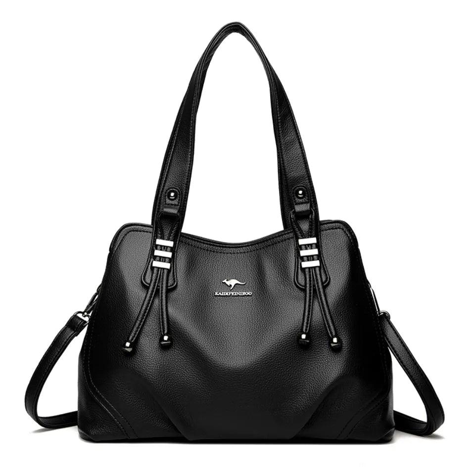 High-Quality Luxury 3-Layer Soft Leather Shoulder & Crossbody Designer Handbag - JVMCL