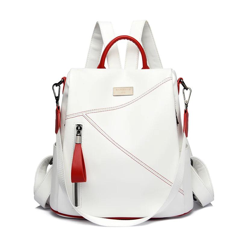 Chic Soft Leather Backpack – Stylish & Functional Travel Companion - JVMCL