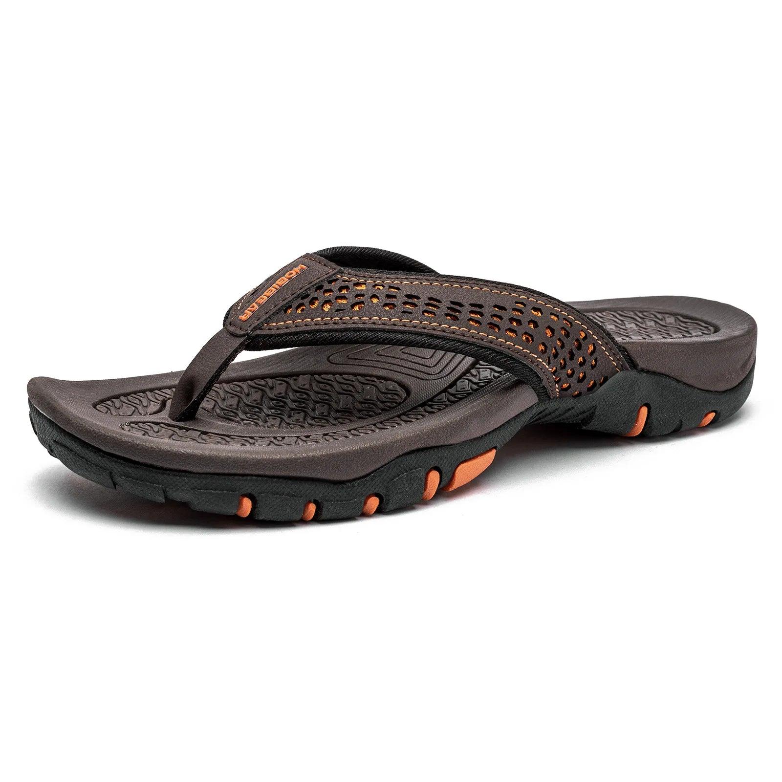 Men's Massage Flip Flops - Non-Slip Outdoor Travel Slippers (Sizes 40-50) - JVMCL