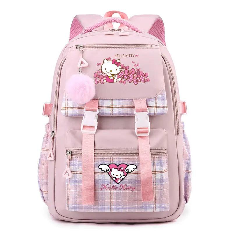 Cute Hello Kitty Backpack for Teenager Children Rucksack Women Casual School Bag - JVMCL