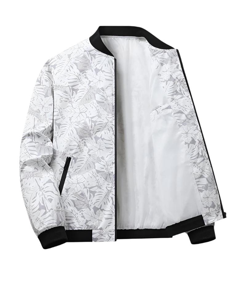 Men's Spring Autumn Printed Windbreaker - Slim Fit Bomber Jacket - JVMCL