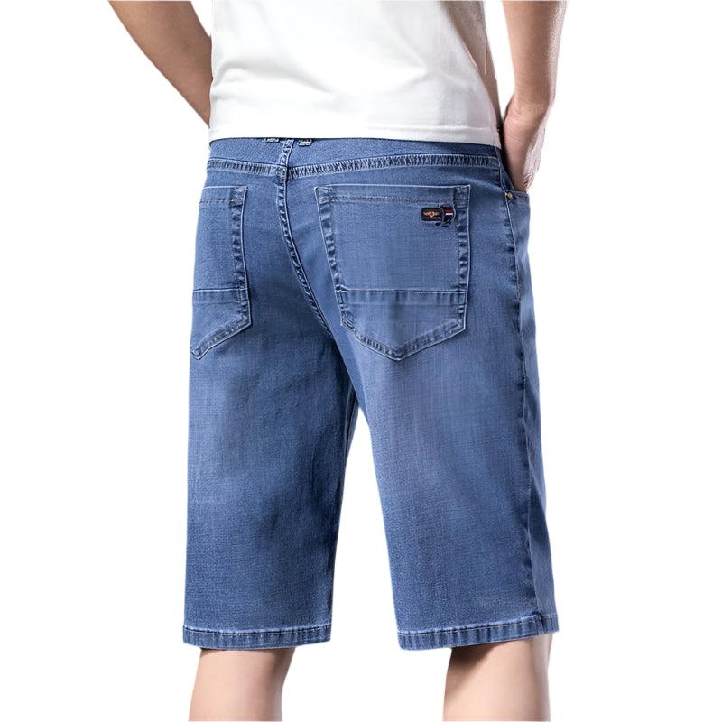 Comfortable and Stylistic Elastic Ultra-thin Straight Denim Shorts - JVMCL